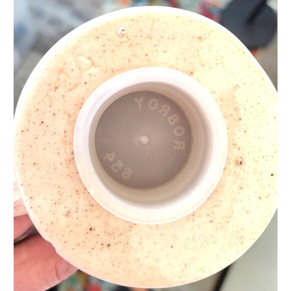 Vintage Ceramic Parmesan Cheese Shaker Rob Roy 1970s Speckled Glaze with Veggies - Picture 9 of 10